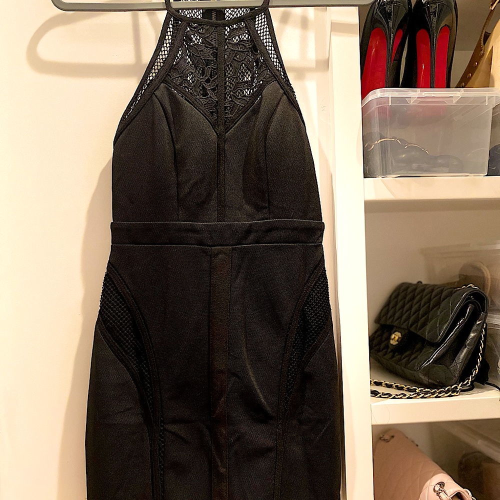 NEW LF High Neck Little Black Dress